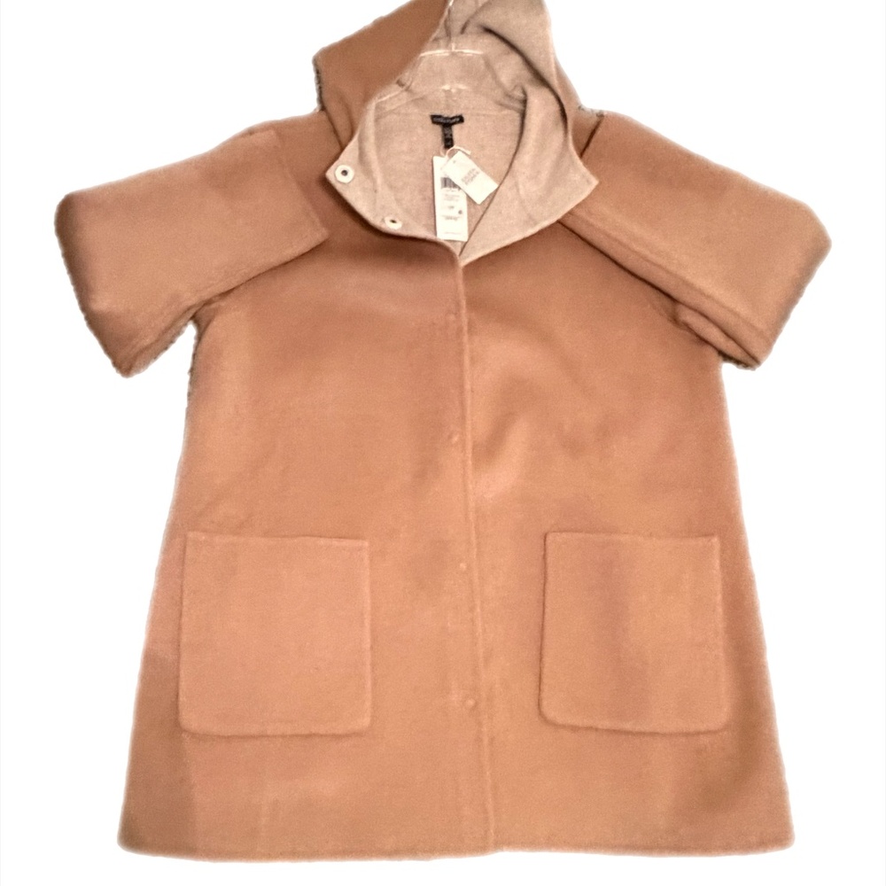 NWT Eileen Fisher Honey Hooded Coat Size L